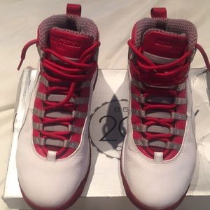 Jordan retro9 red/white/steel